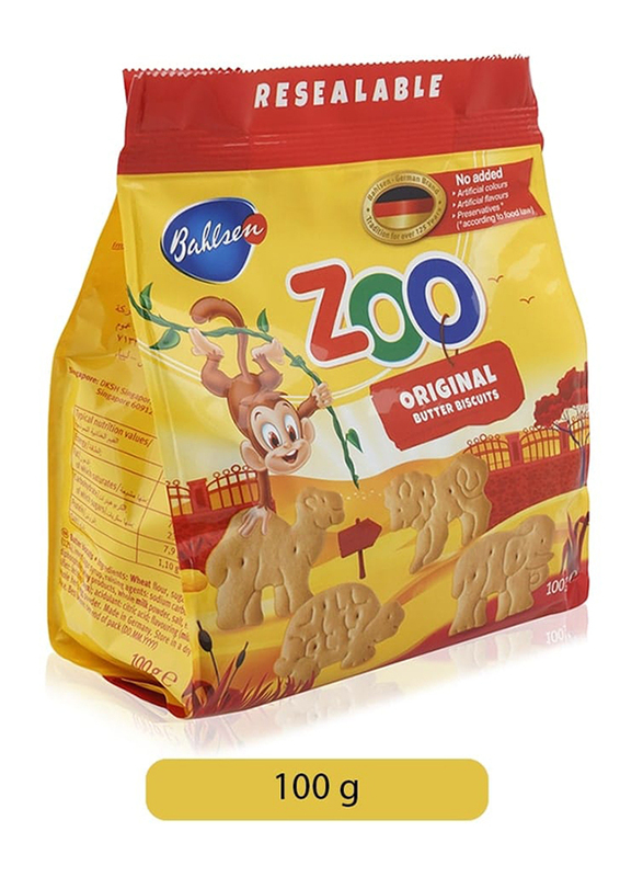 Bahlsen Zoo Original Butter Biscuits, 100g