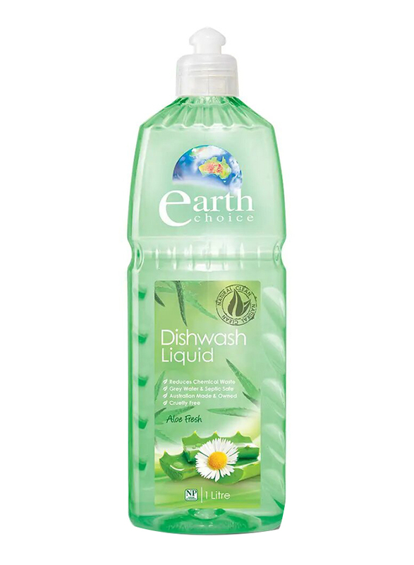 Earth Choice Dishwash Liquid - Aloe Fresh - 1 Ltr