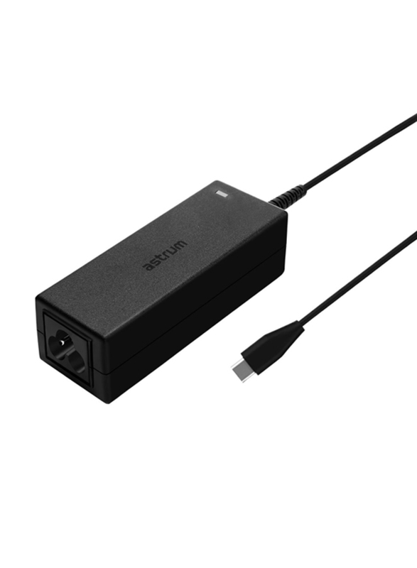 Astrum Universal Laptop Charger Adapter, USB Type-C, 720, Black