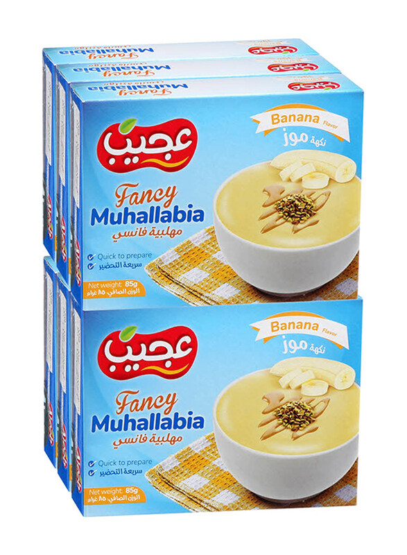 

Ajeeb Fancy Muhallabia Banana, 6 x 85g