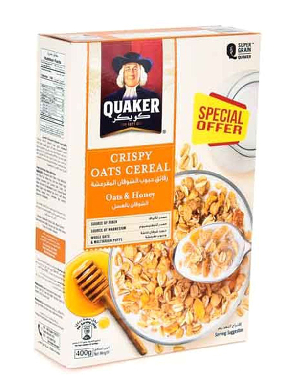 Quaker Cereal Oats & Honey, 400g