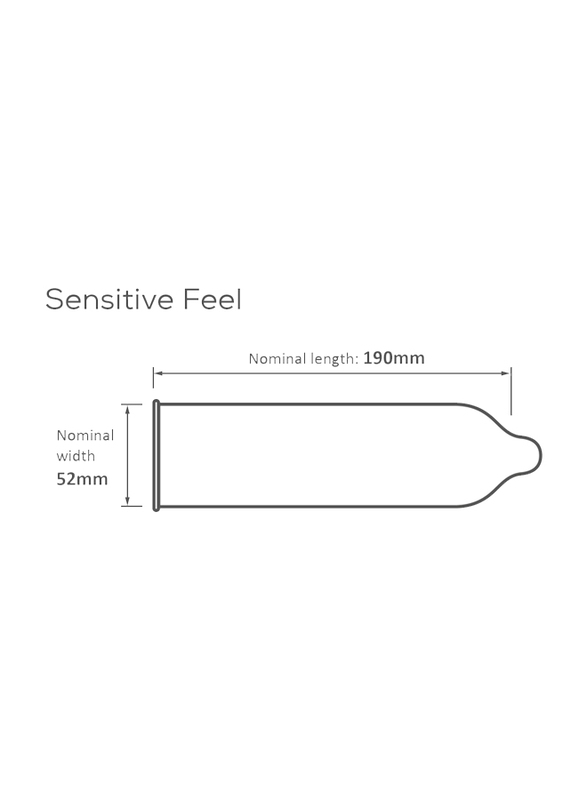 Pasante Sensitive Feel Condoms, 12 Pieces