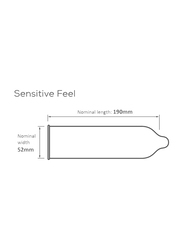 Pasante Sensitive Feel Condoms, 12 Pieces