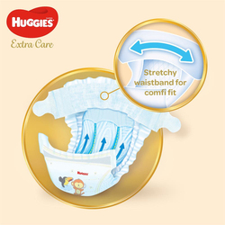 Huggies Extra Care Size 5, Jumbo Pack, (12-22 kg) - 60 Diapers