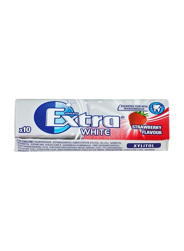 Wrigley's Extra White Strawberry Flavour Chewing Gum, 14g