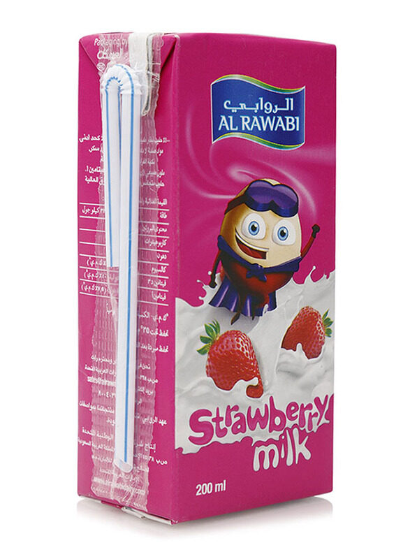 

Al Rawabi Strawberry Fresh Milk Drink, 200ml