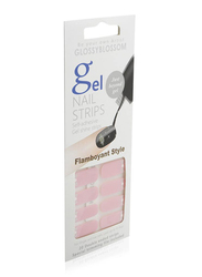 Glossyblossom Flamboyant Style Gel Nail Strip Kitty Pink Starlet, Multicolour