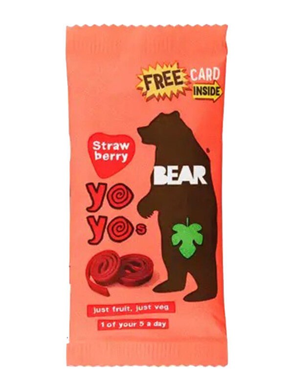 Bear Yoyo Strawberry Fruit Rolls 2 Rolls, 20g