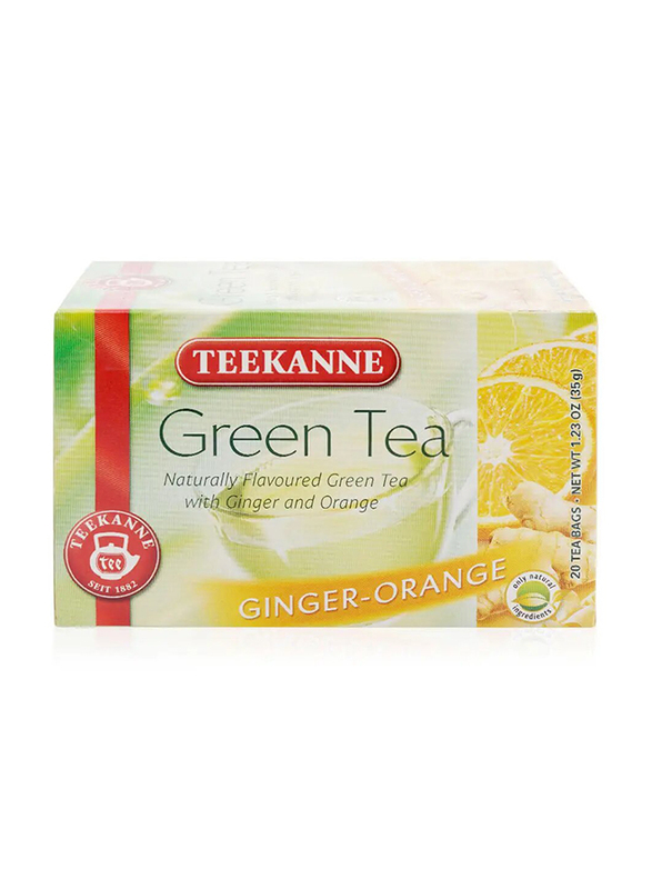 Teekanne Ginger and Orange Flavored Green Tea - 20 Pieces