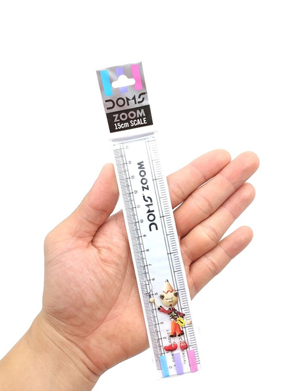 Doms 15cm Zoom Ruler, Clear