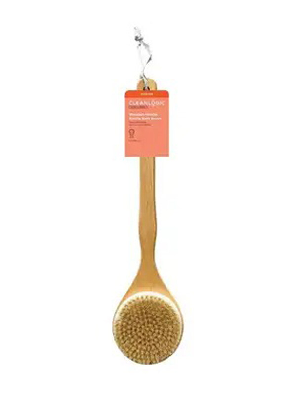 

Cleanlogic Wooden Handle Bristle Bath Brush