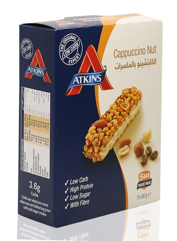 

Atkins Cappuccino Nut Bar, 5 Bars x 30g