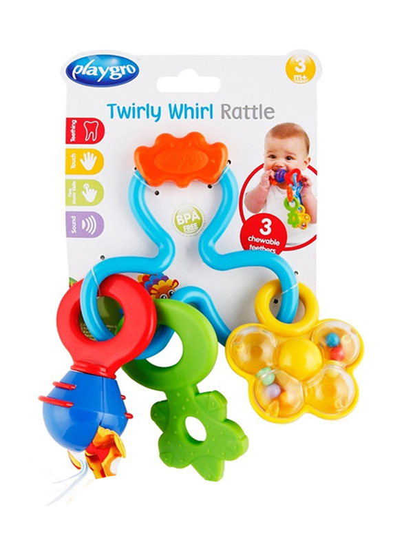 Playgro Twirly Whirl Rattle, Multicolour