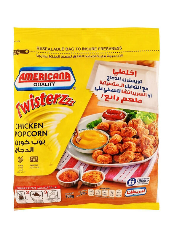 

Americana Twisterzzz Chicken Popcorn, 750g