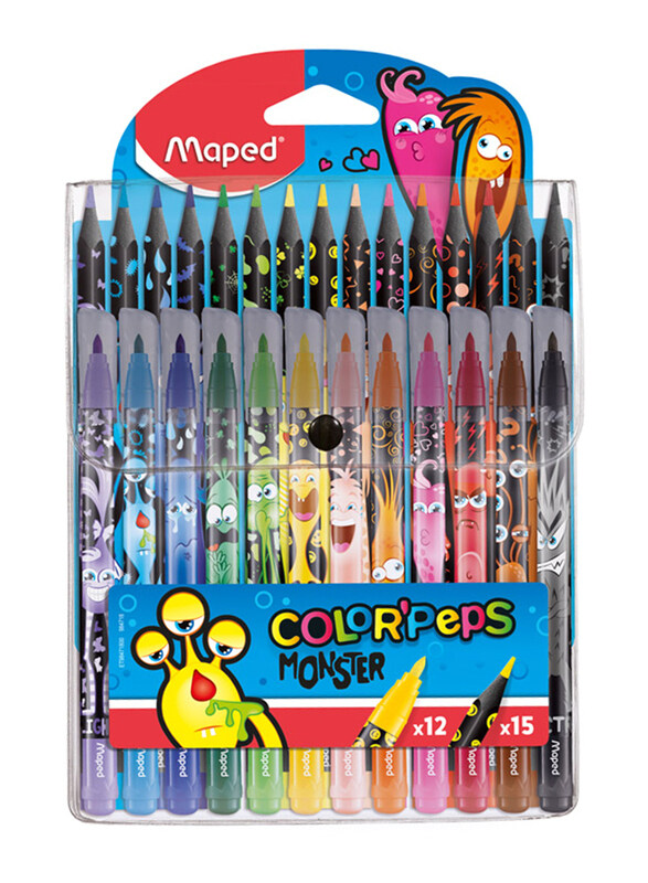 

Maped Monster Combo Colour Pencil, 12 Pieces, Multicolour