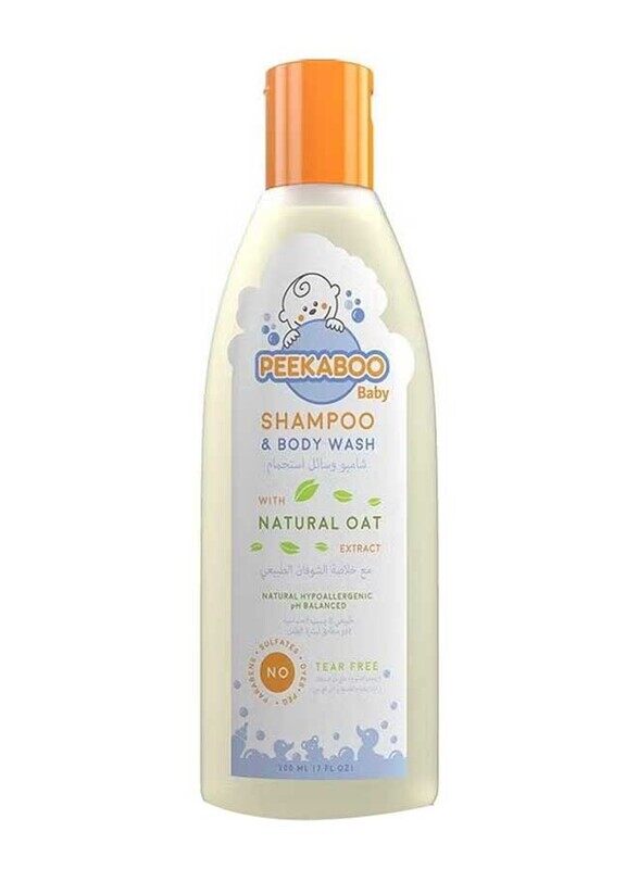 

Peekaboo 200ml Baby Shampoo & Wash with Oat Extracts for Kids