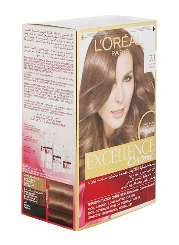 

L'Oréal Paris L'Oreal Paris Excellence Cream, 7.1 Ash Blonde