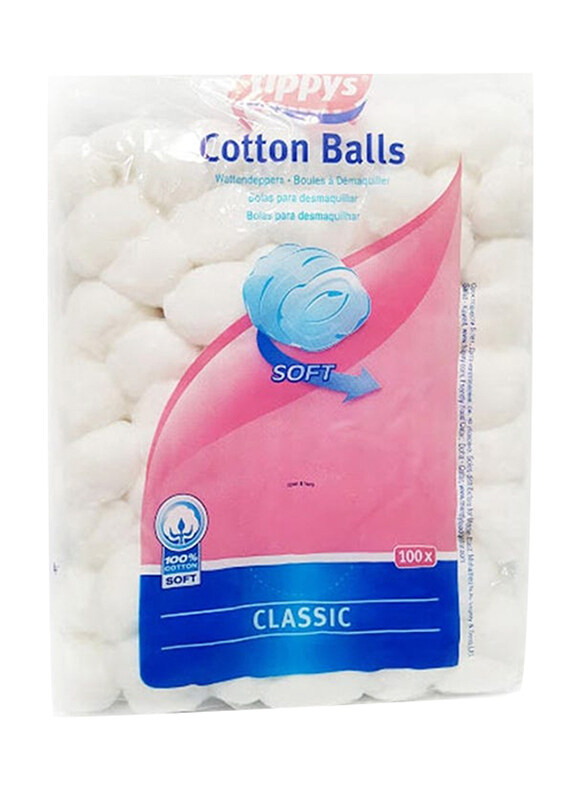 

Tippys Classic Cotton Balls, White, 100gm