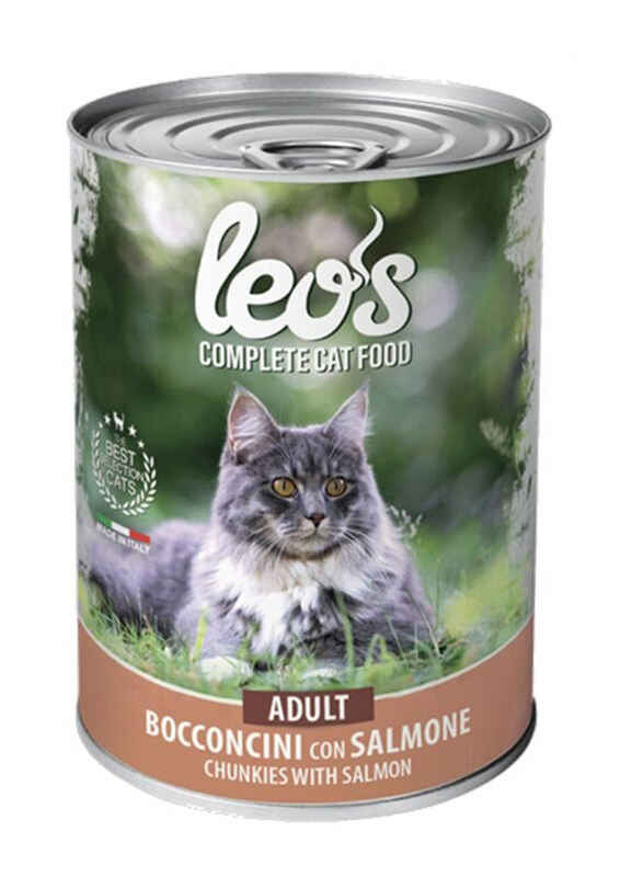 

Leo's Chunkies with Salmon Adult Cat Wet Food, 415g
