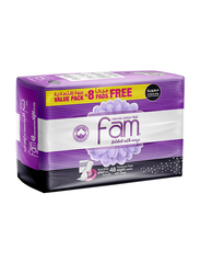 Fam Night Sanitary Pads Folded With Wings, 48 Pieces