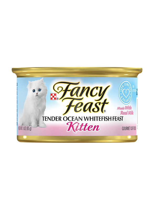Purina Fancy Feast Kitten Ocean Whitefish Wet Cat Food, 85 grams