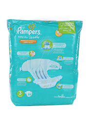 Pampers Active Baby-Dry Diapers, Size 3 , Medium, 5-9 kg, Mega Pack, 88 Count