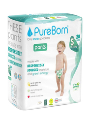 Pureborn Baby Dry Pull Up Diapers Nappy Pants Suitable for Babies, Size 5, 12-16 Kg, 20 Count