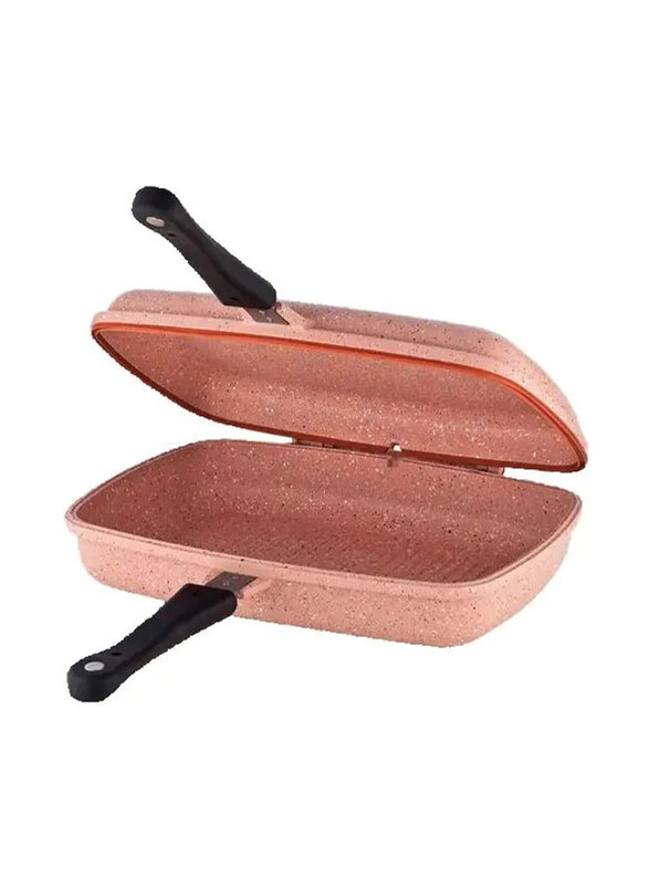 

Home Maker Round Granite Dbl Frypan, 34cm, Pink