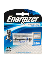 Energizer Ultramate AA Lithium Batteries, 2 Pieces, Multicolour