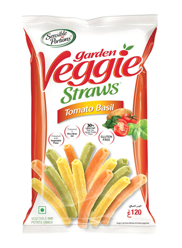 

Sensible Portions Veggie Straws Tomato Basil Chips, 120g