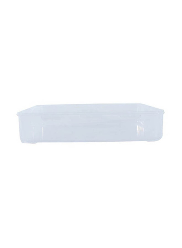 Lock & Lock Classic Rectangular Food Container, HPL832, 2.7 Liters, Clear/Blue