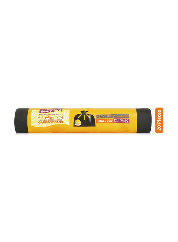 

Enviro Care Heavy Duty Bio-Degradable Garbage Bag Roll, 60 x 90 cm, Small, 20 Pieces