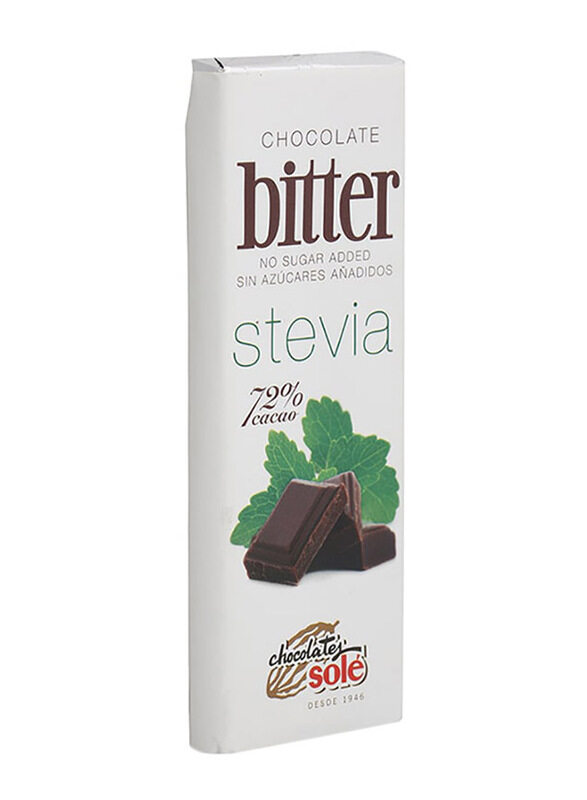 

Chocolates Sole No Sugar Added Stevia Dark Chocolate Bar - 25g