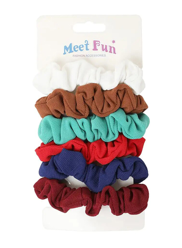 Meet Fun Fashion Accessories Hair Rubber Band Set, 6 Pieces