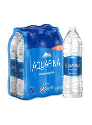 Aquafina Drinking Water, 6 x 1.5 Liters