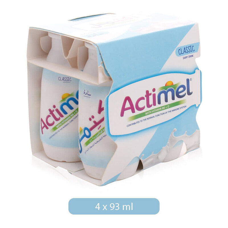 

Actimel Classic Plain Dairy Low Fat Drink - 4 x 93 ml