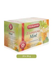 Teekanne Pleasant and Refreshing Moroccan Mint Herbal Infusion Tea, 20 Tea Bags, 36g