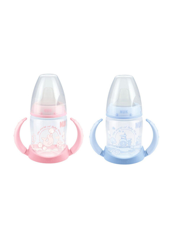 

Nuk First Choice Learner Bottle, 2 x 150ml, Pink/Blue