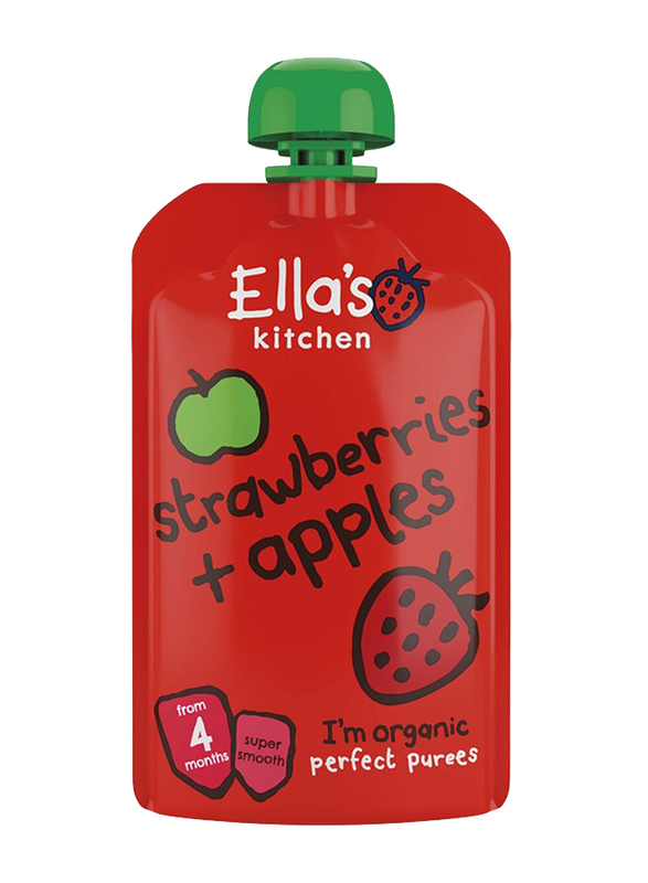 Ella's Kitchen Organic Strawberry & Apple Smoothie, 4+ Months, 120g