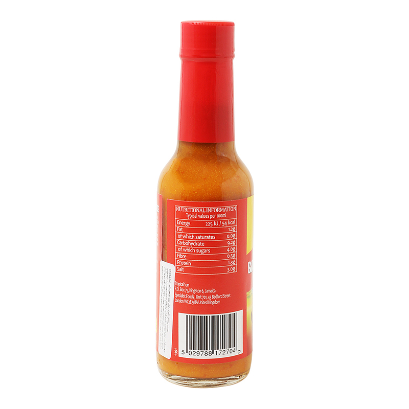 Tropical Sun Traditional Bajan Hot Pepper Sauce, 150ml