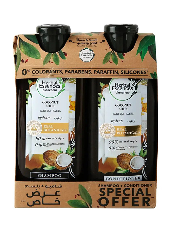 Herbal Essence Coconut Milk Shampoo + Conditioner - 2 x 400 ml