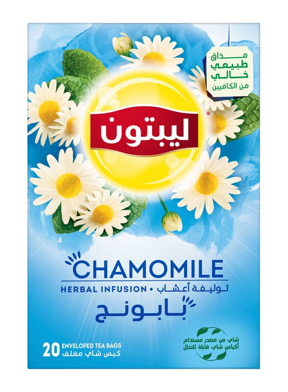 Lipton Herbal Infusion Chamomile Tea Naturally Caffeine-Free, 20 Bags