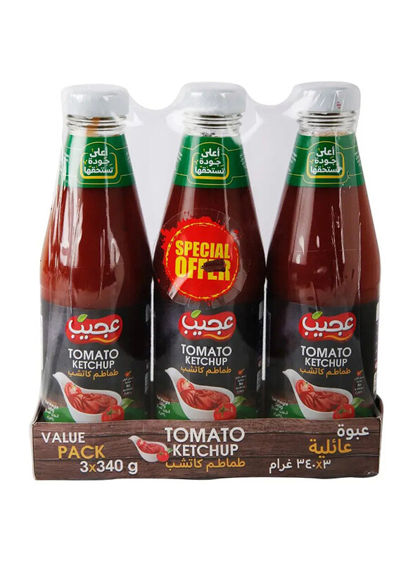 

Ajeeb Tomato Ketchup, 3 x 340g