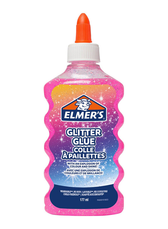 Elmer's Glitter Glue, 177ml, Pink