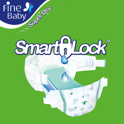 Fine Baby Super Dry Smart Lock Diapers, Size 5, Maxi, 10-22 Kg, Mega Pack, 70 Count