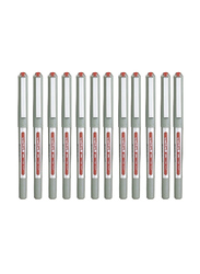Uniball 12-Piece Eye Rollerball Pen Set, 0.7mm, Red