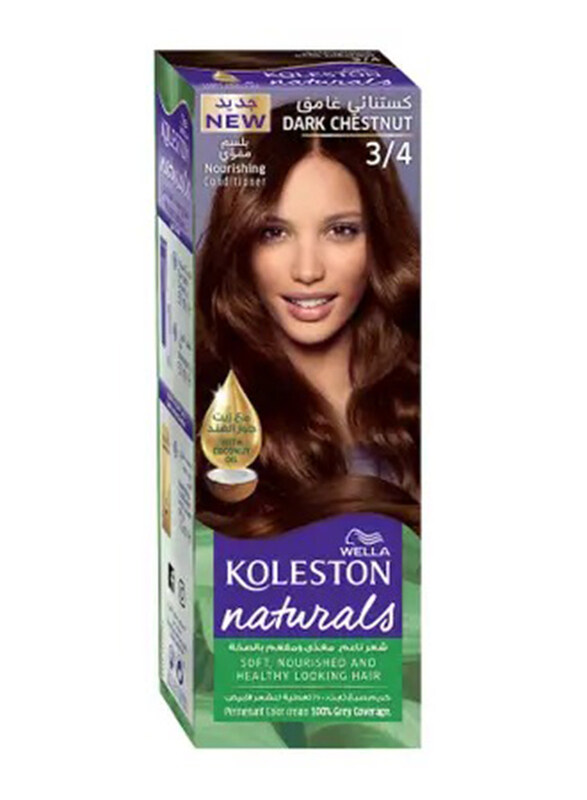 

Wella Koleston Naturals Semi-Kit, 110ml, 3/4 Dark Chestnut