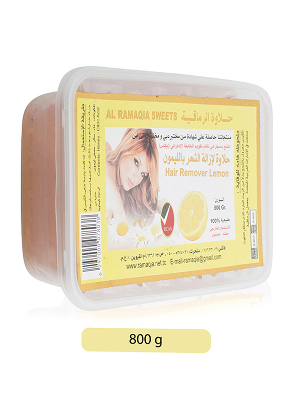 Al Ramaqia Sweets Hair Remover Lemon, 800gm, 8 Pieces