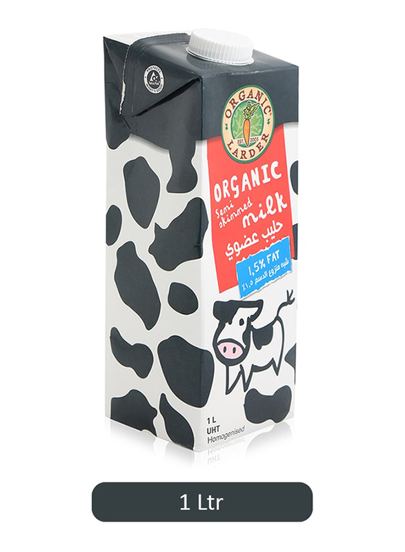 Organic Larder Semi Skimmed Milk, 1 Liter