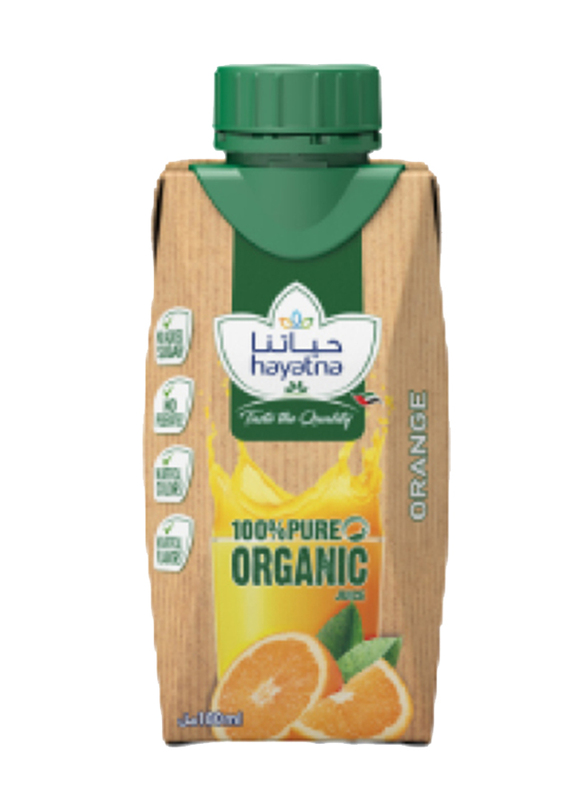 Hayatna Organic Orange Juice, 180ml